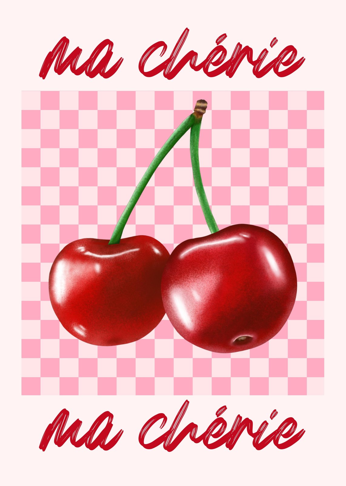 Sweet Cherries Ma Cherie Wall Art