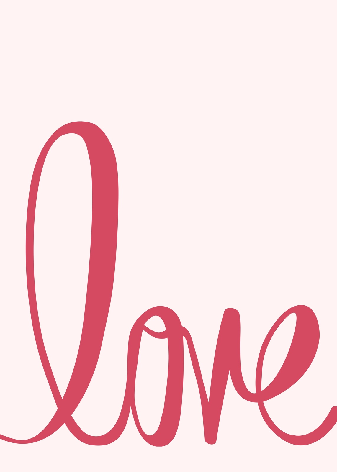 Elegant Script 'Love' Wall Art for Cozy Spaces