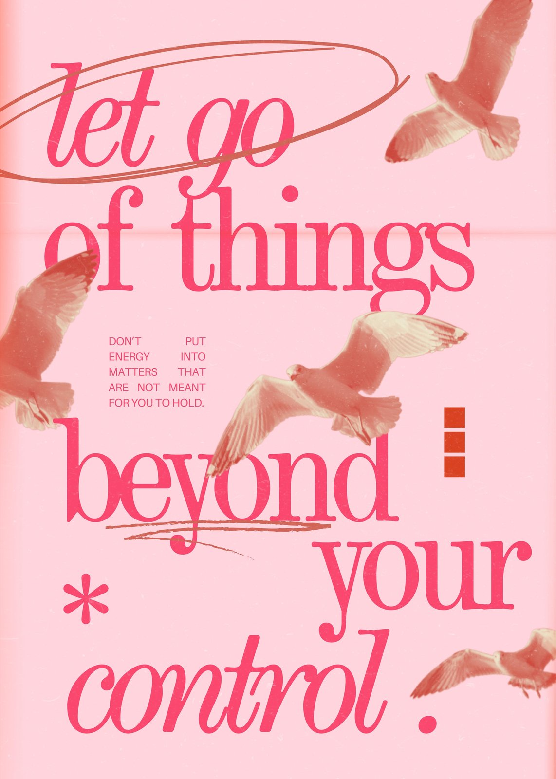 Let Go Beyond Your Control Motivational Wall Art