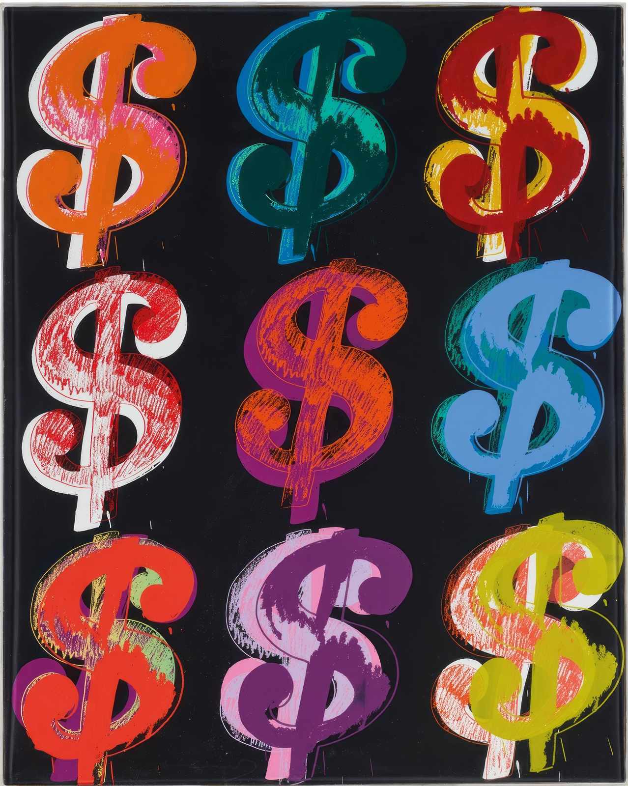 Pop Art Dollar Signs Wall Art