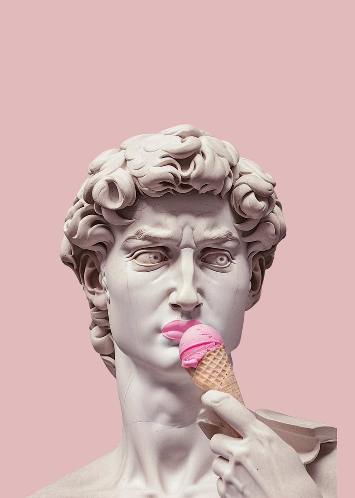 Modern Renaissance Ice Cream David Wall Art