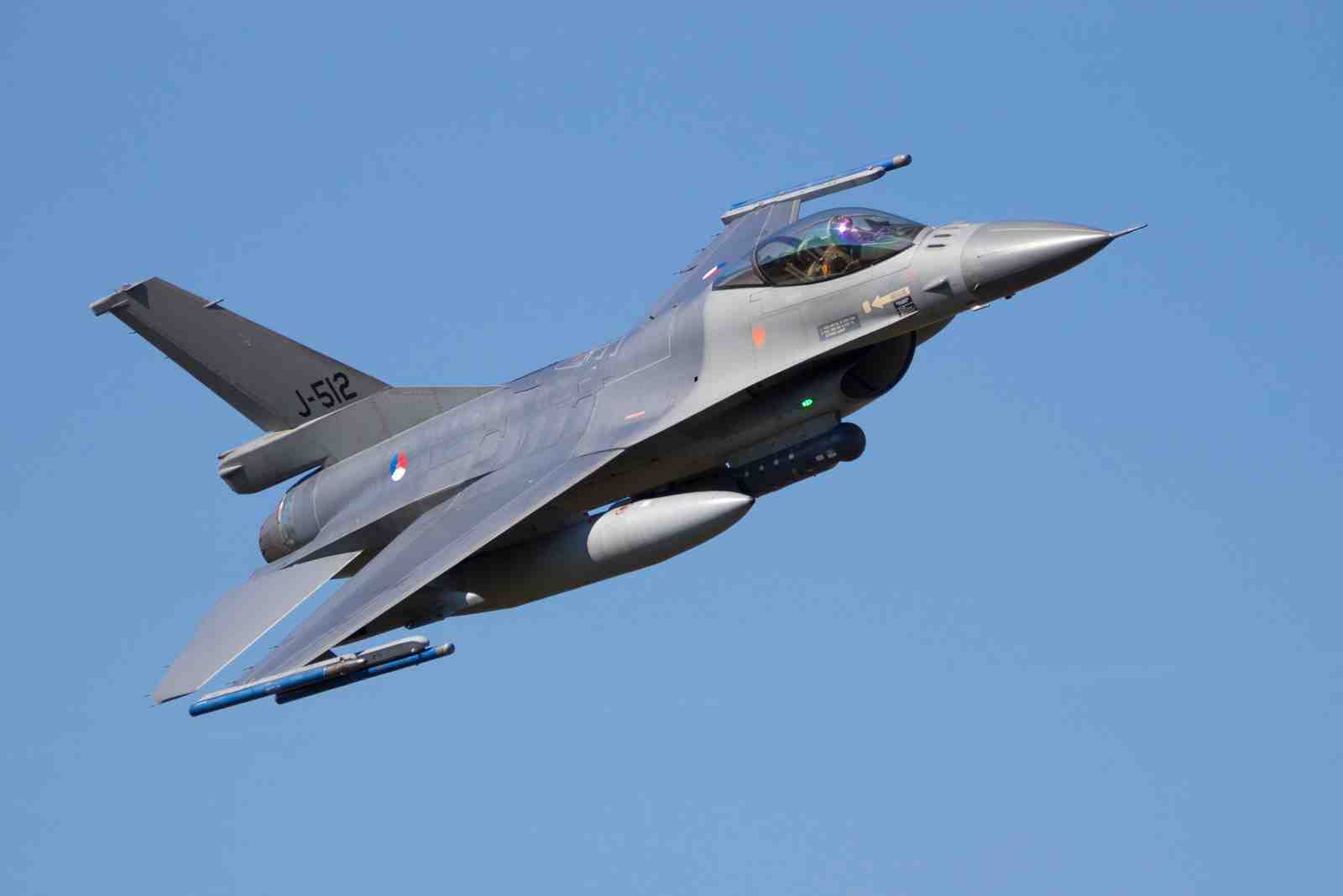 F-16 Fighter Jet in Flight Wall Art