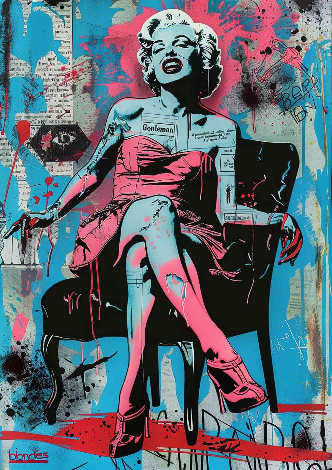 Vibrant Marilyn Monroe Pop Art Wall Art