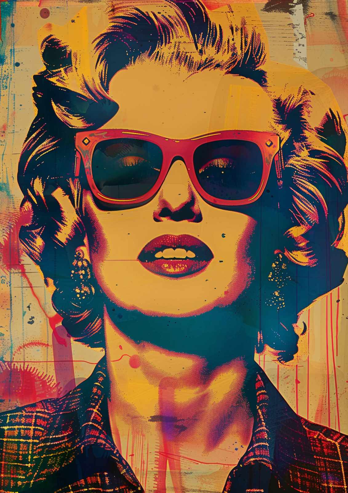 Bold Marilyn Monroe Pop Art Wall Art