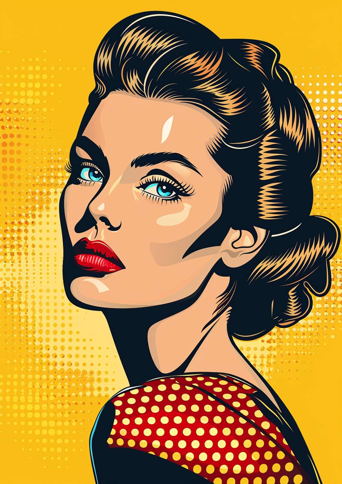 Pop Art Glamour Woman Wall Art