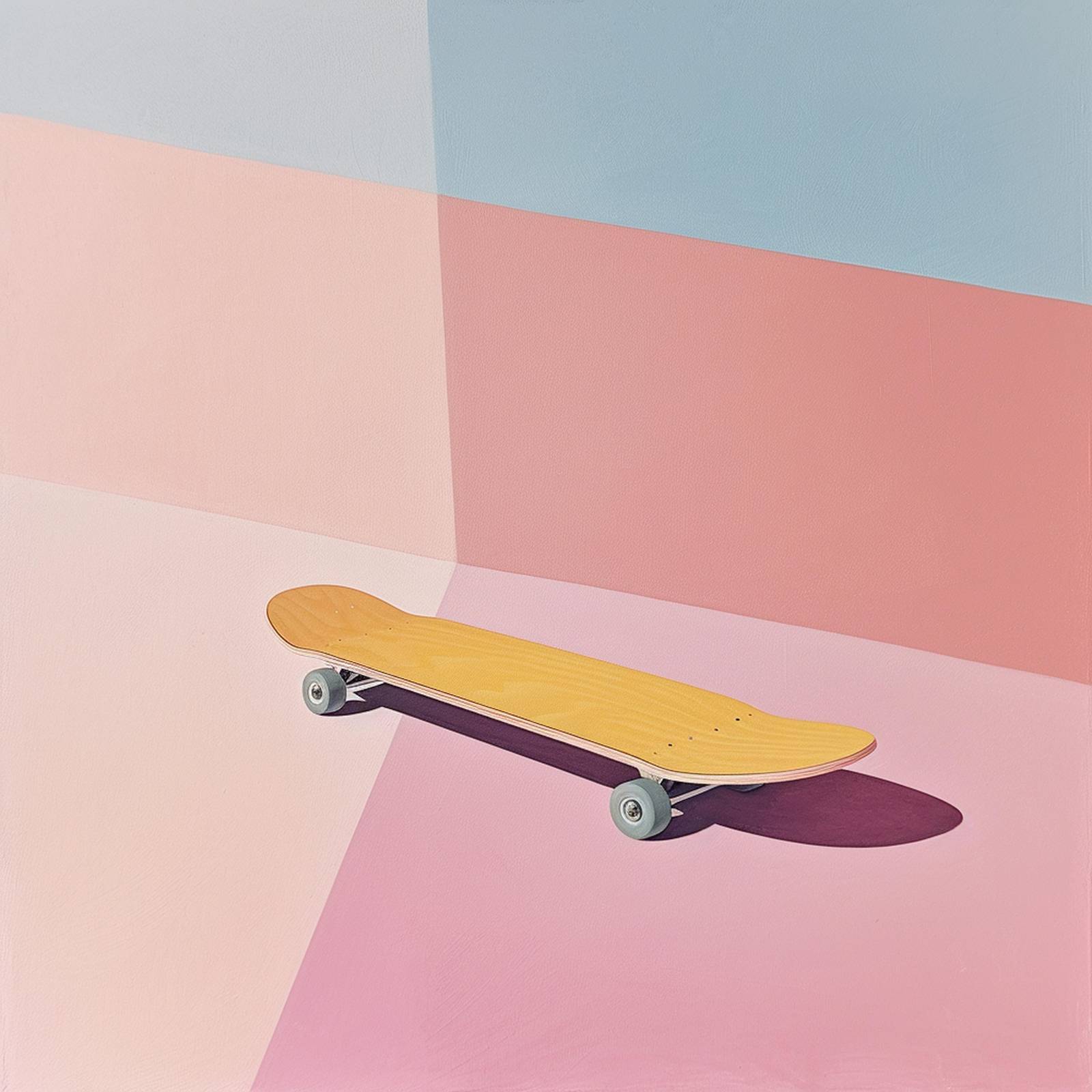 Vibrant Geometric Skateboard Wall Art Art