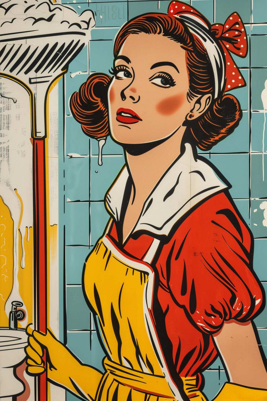 Retro Maid Pop Art Wall Art