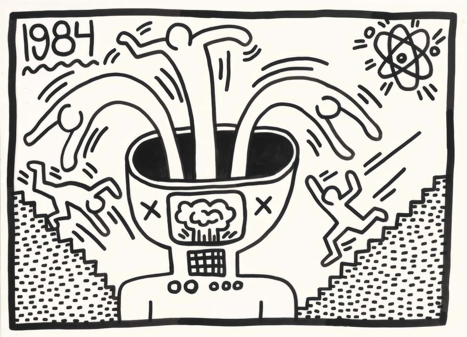 Keith Haring "1984" Pop Art Wall Art