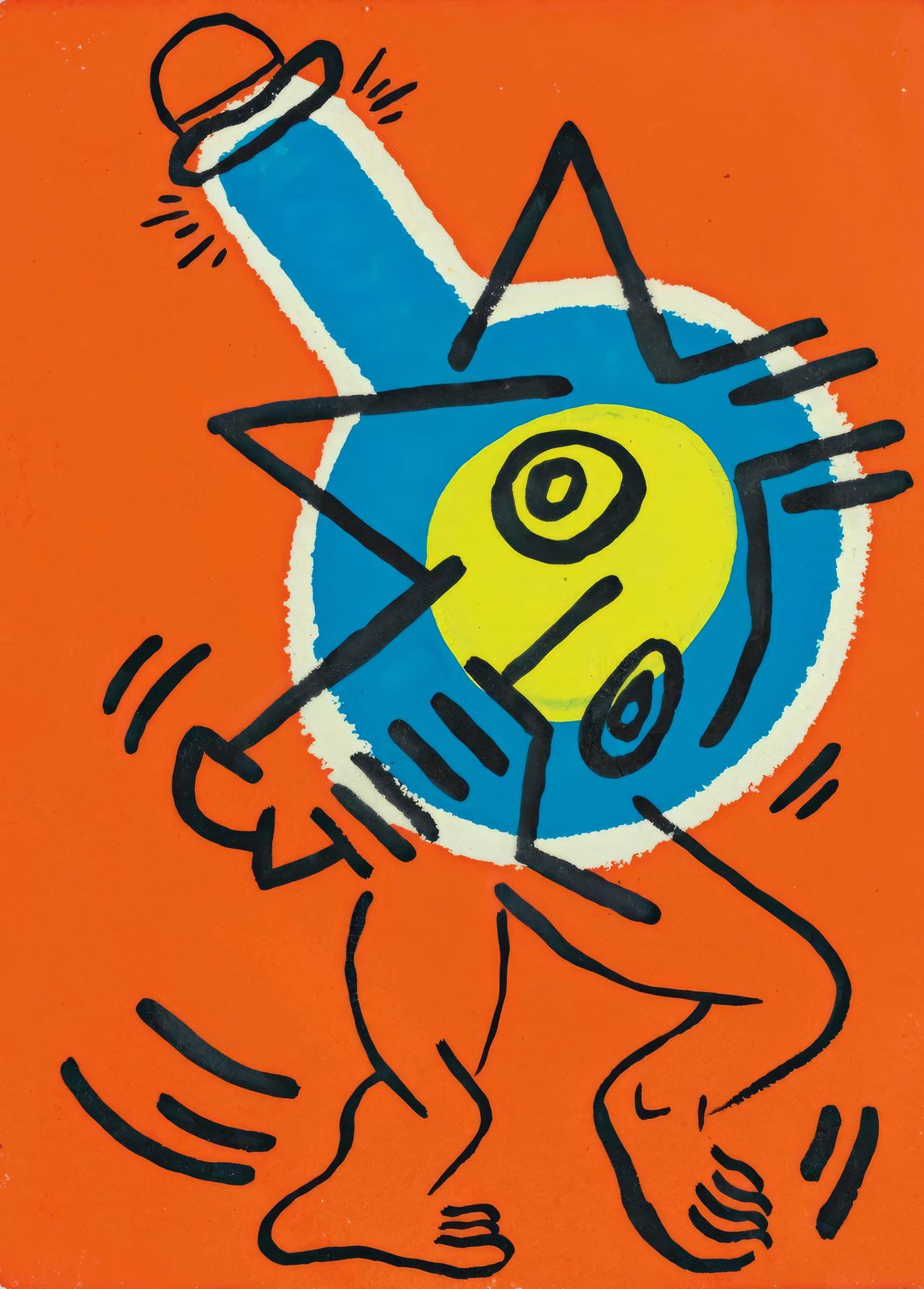 Vibrant Dancing Figure Pop Art Wall Art