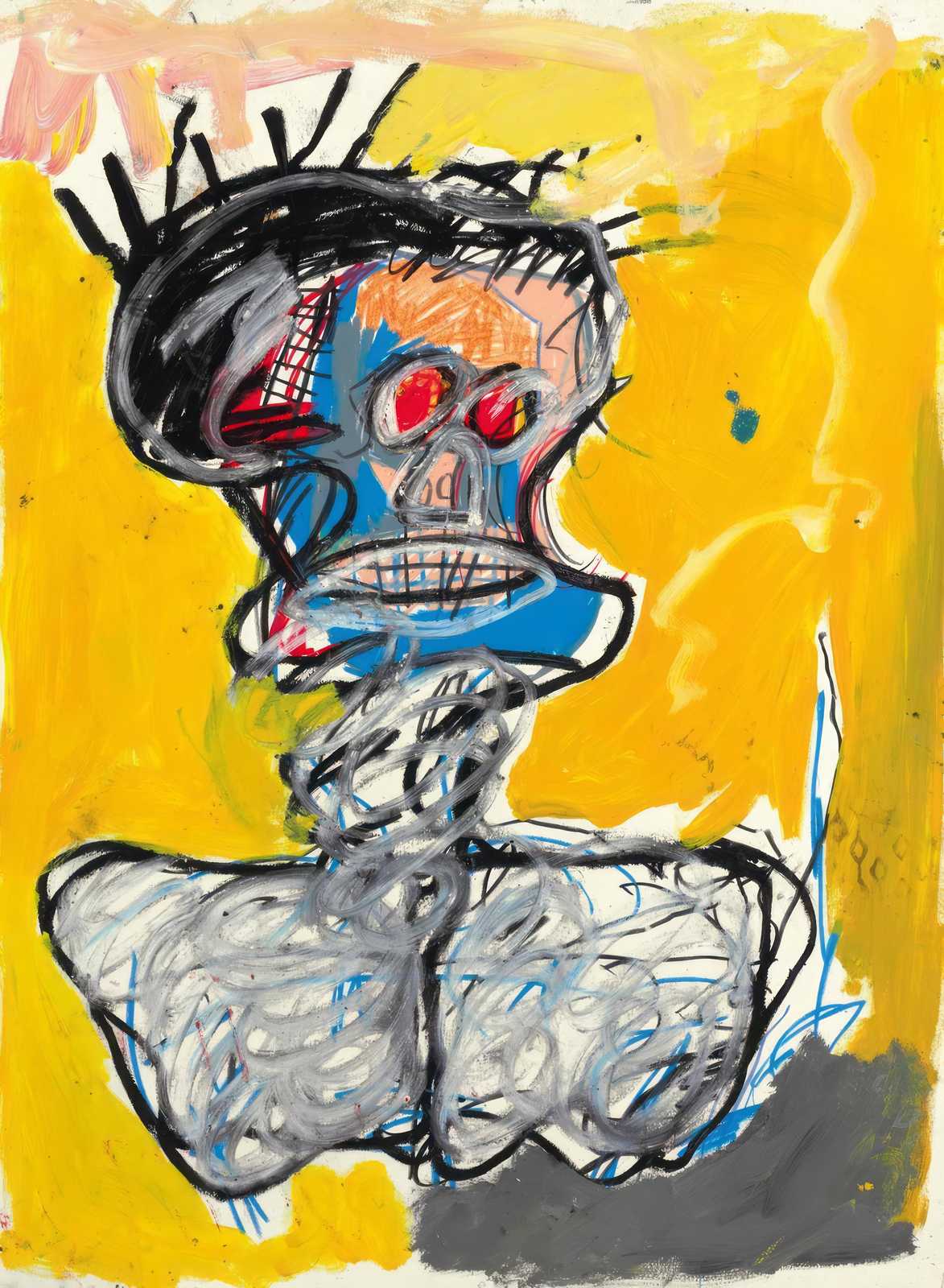 Modern Skull Neo-Expressionism Wall Art