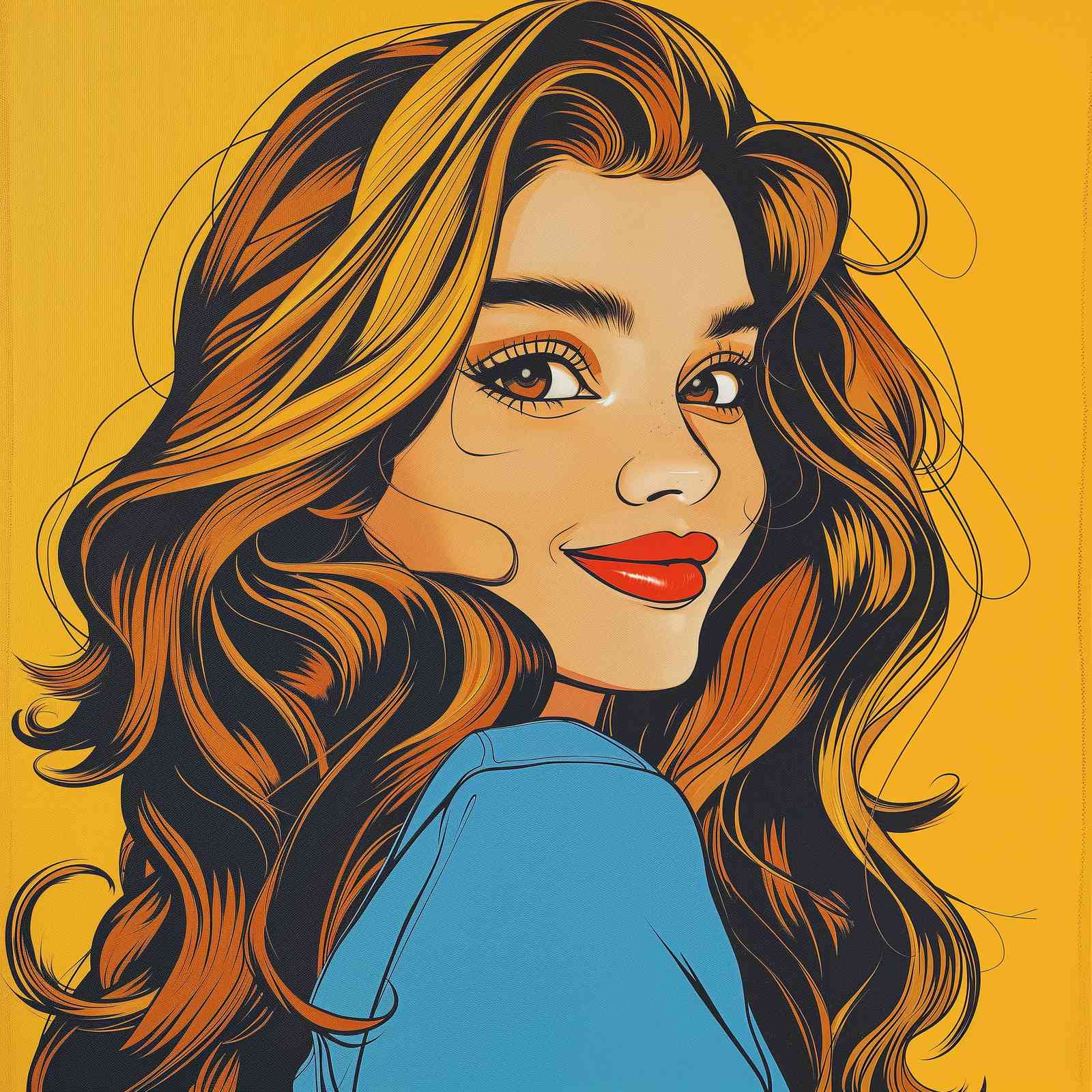 Retro Pop Art Woman Wall Art