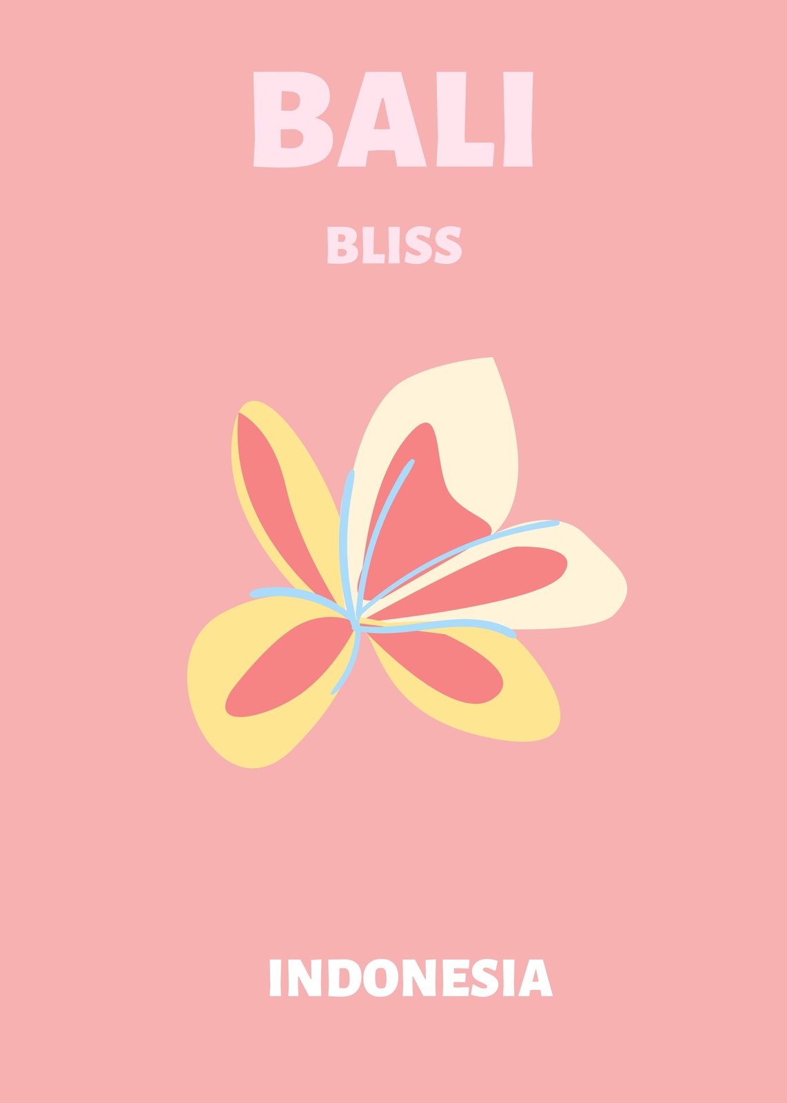 Bali Bliss Tropical Flower Wall Art