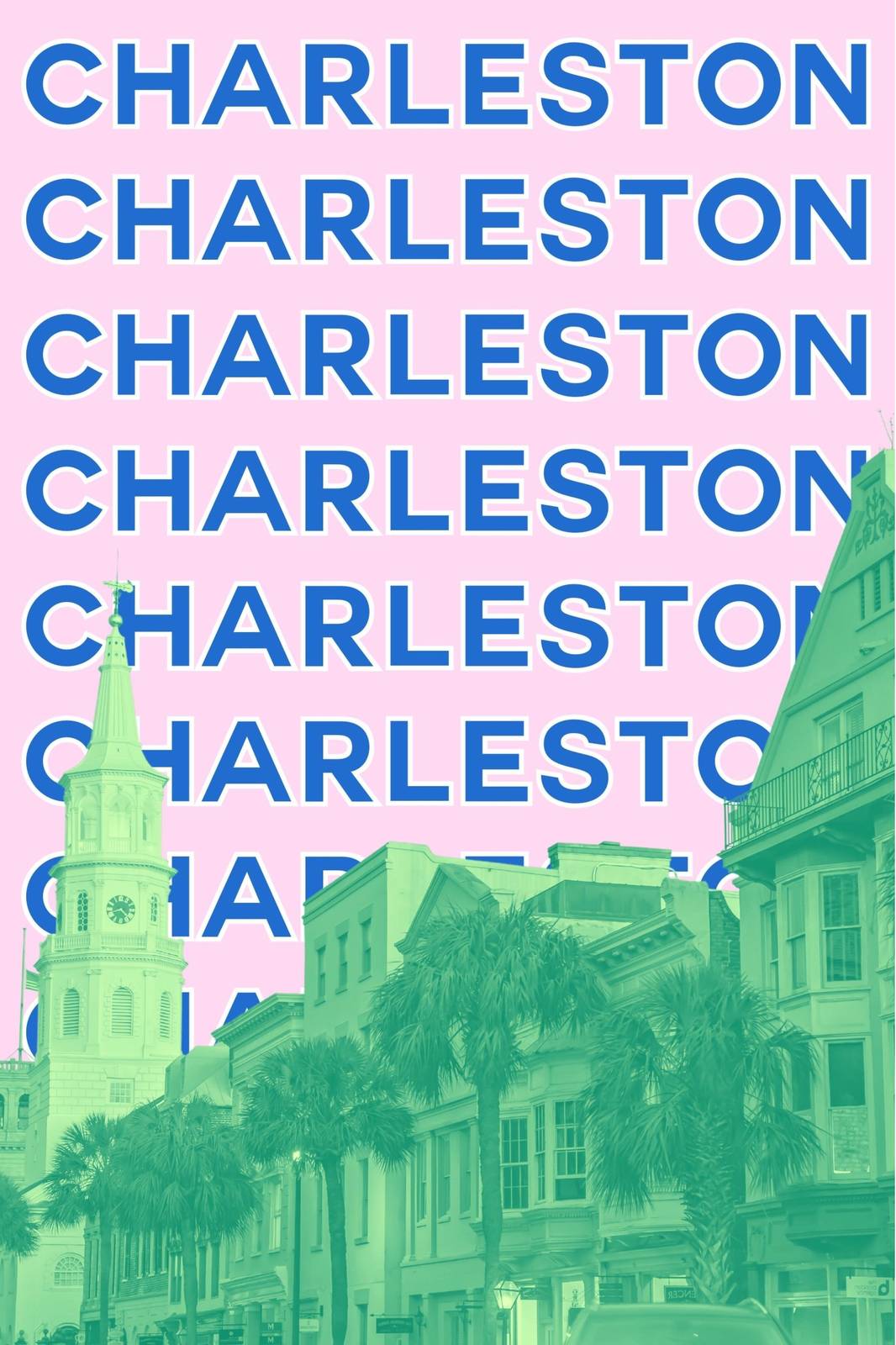 Vibrant Charleston Cityscape Wall Art