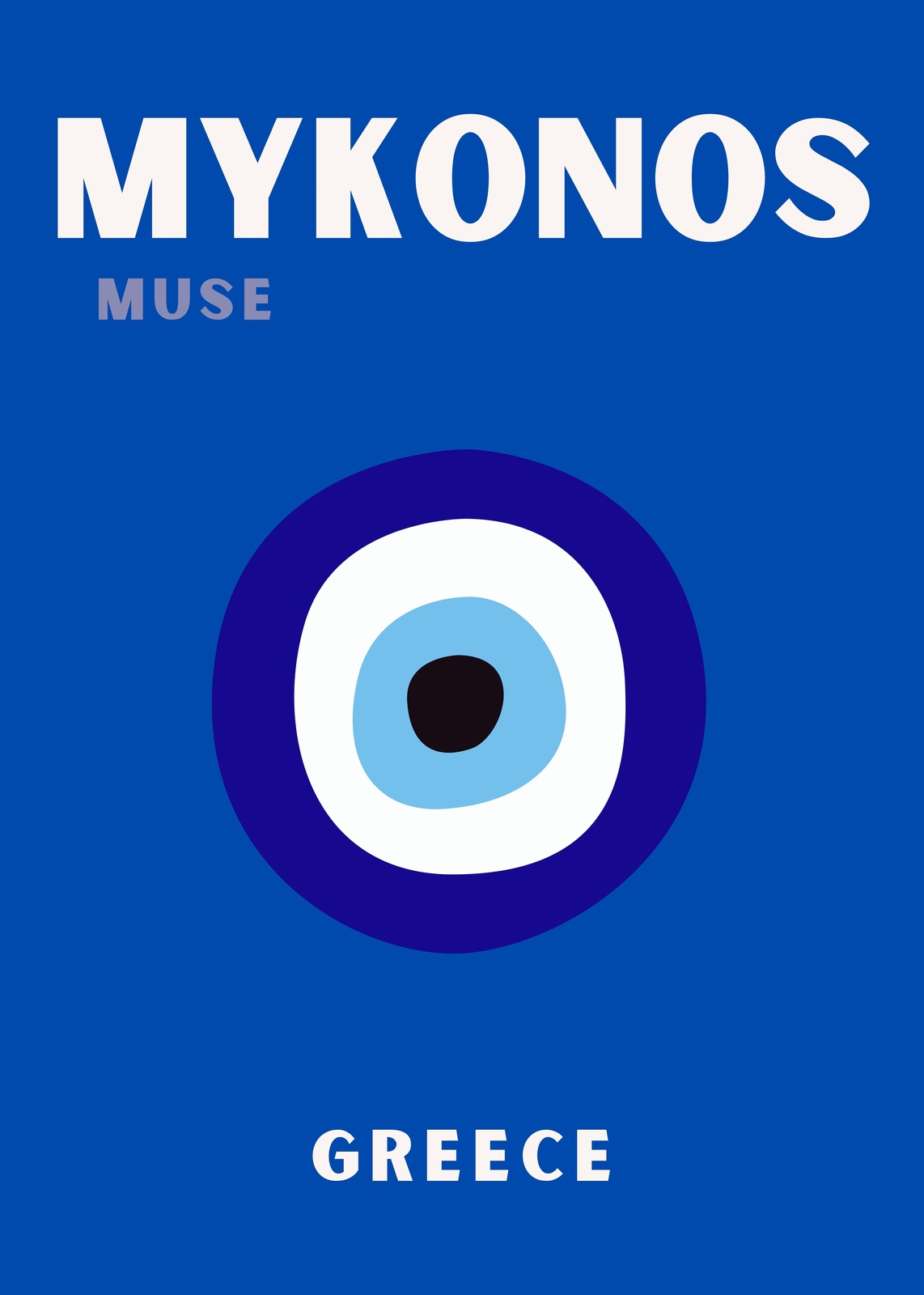 Mykonos Evil Eye Greece Wall Art Art