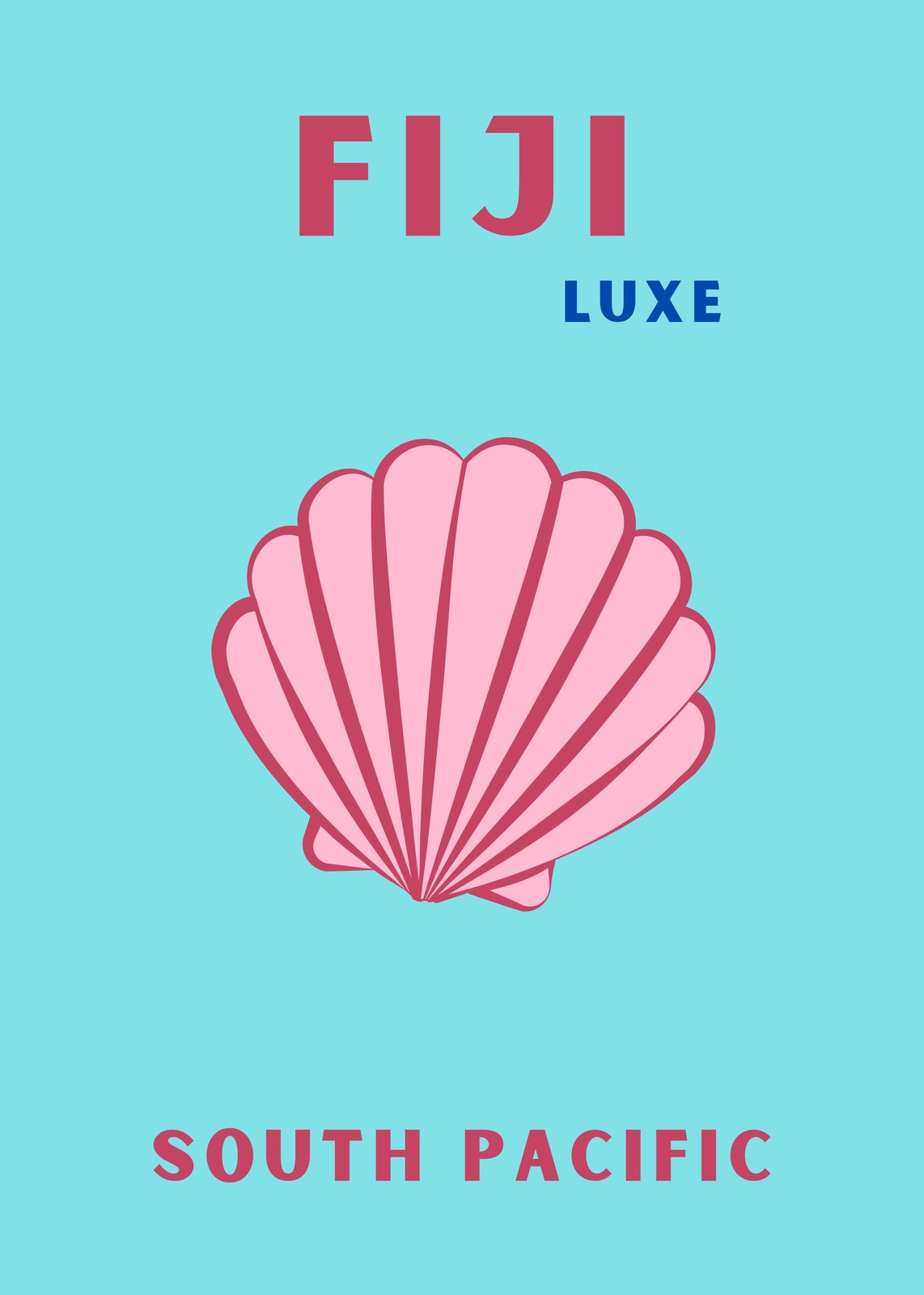 Fiji Luxe Tropical Seashell Wall Art