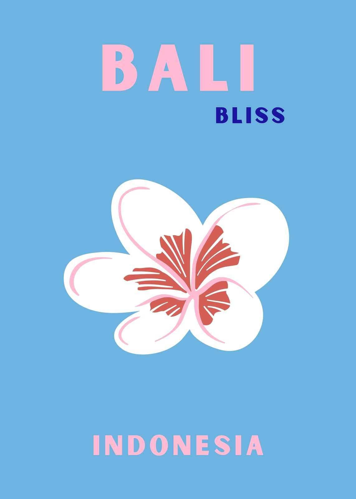 Bali Bliss Floral Indonesia Wall Art