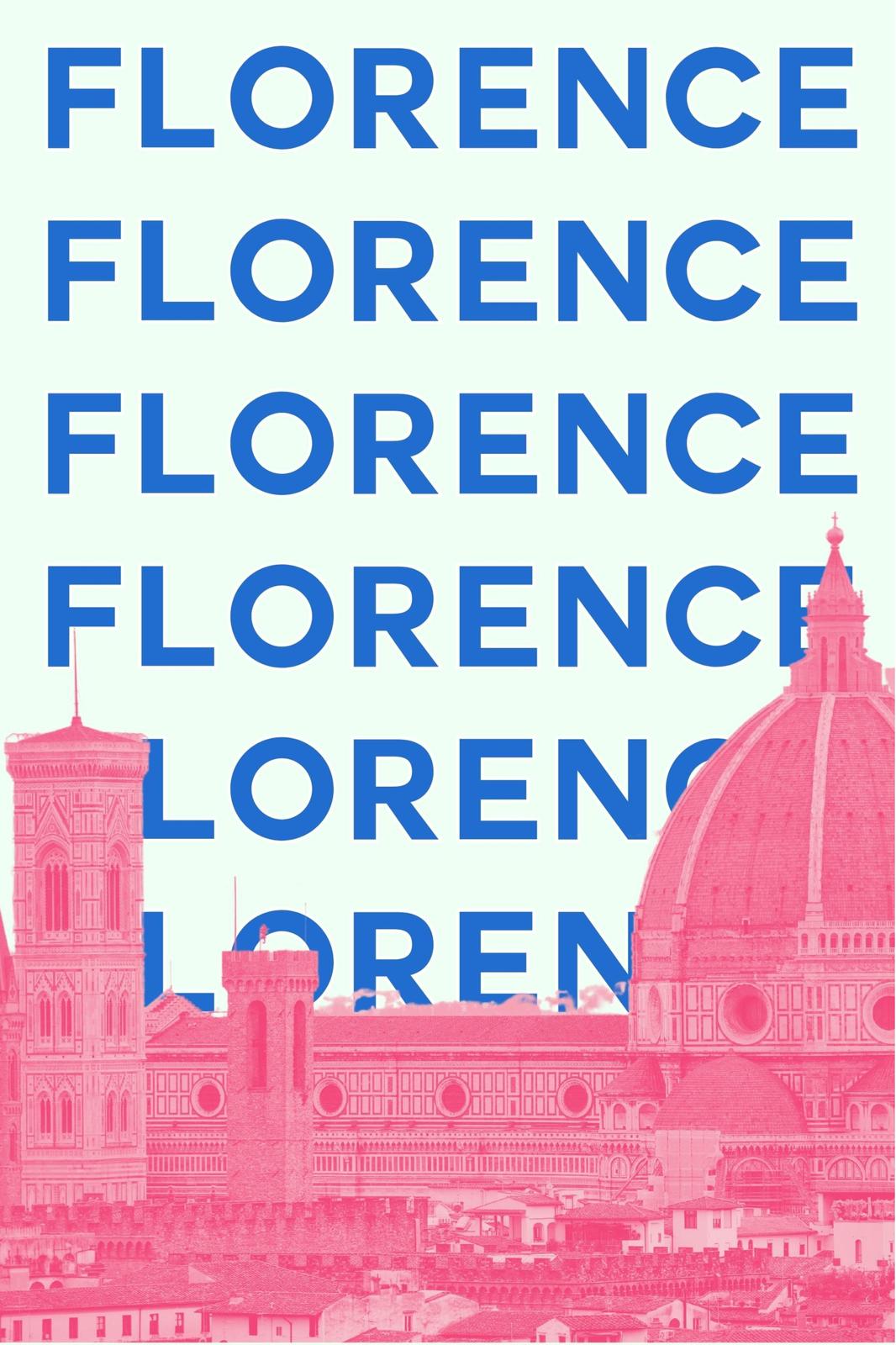 Florence Cityscape Pop Art Wall Art