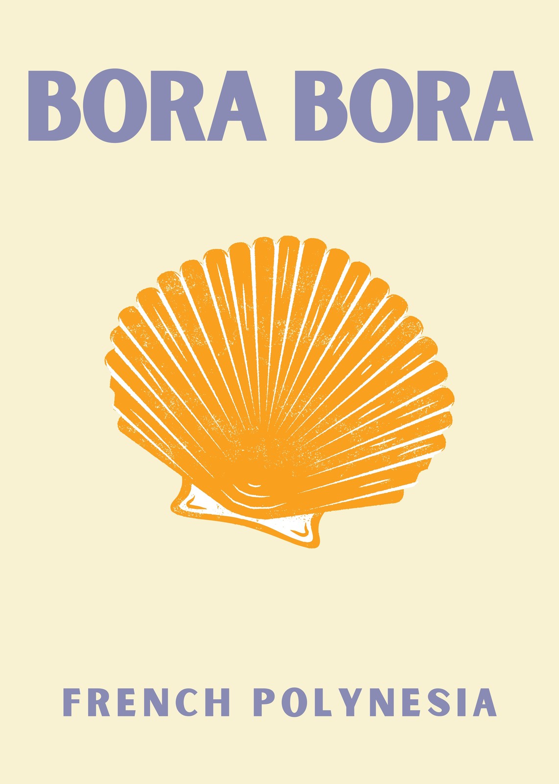 Bora Bora Scallop French Polynesia Wall Art