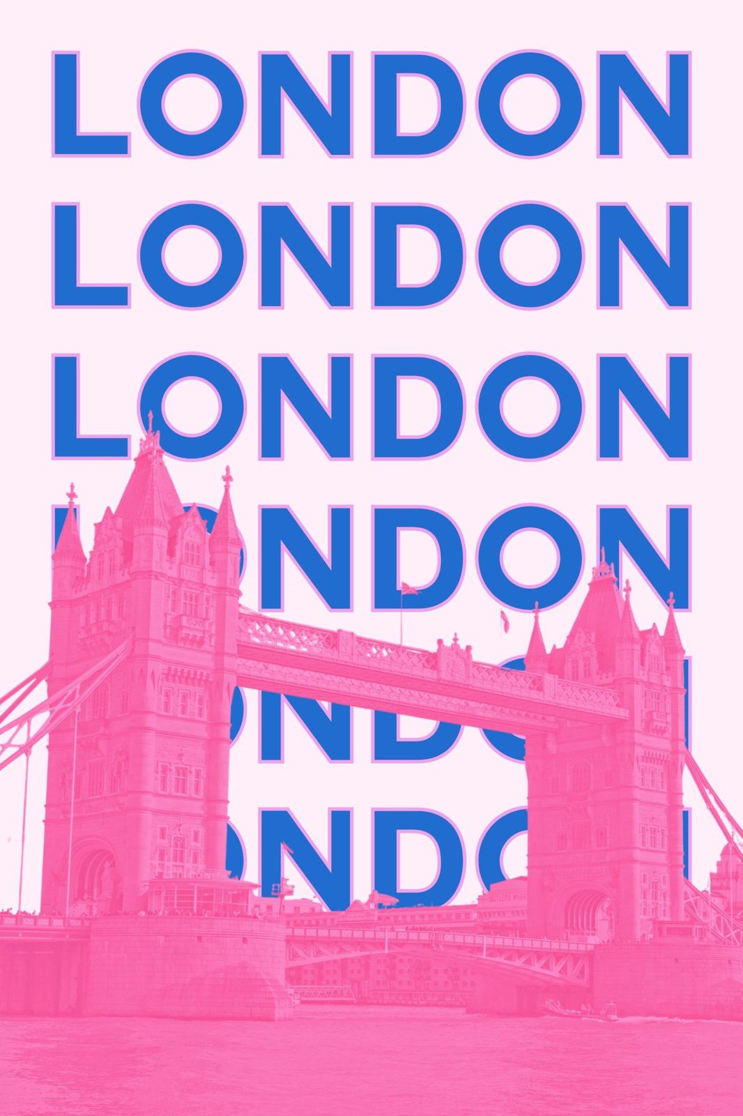 Vibrant London Tower Bridge Pop Art Wall Art