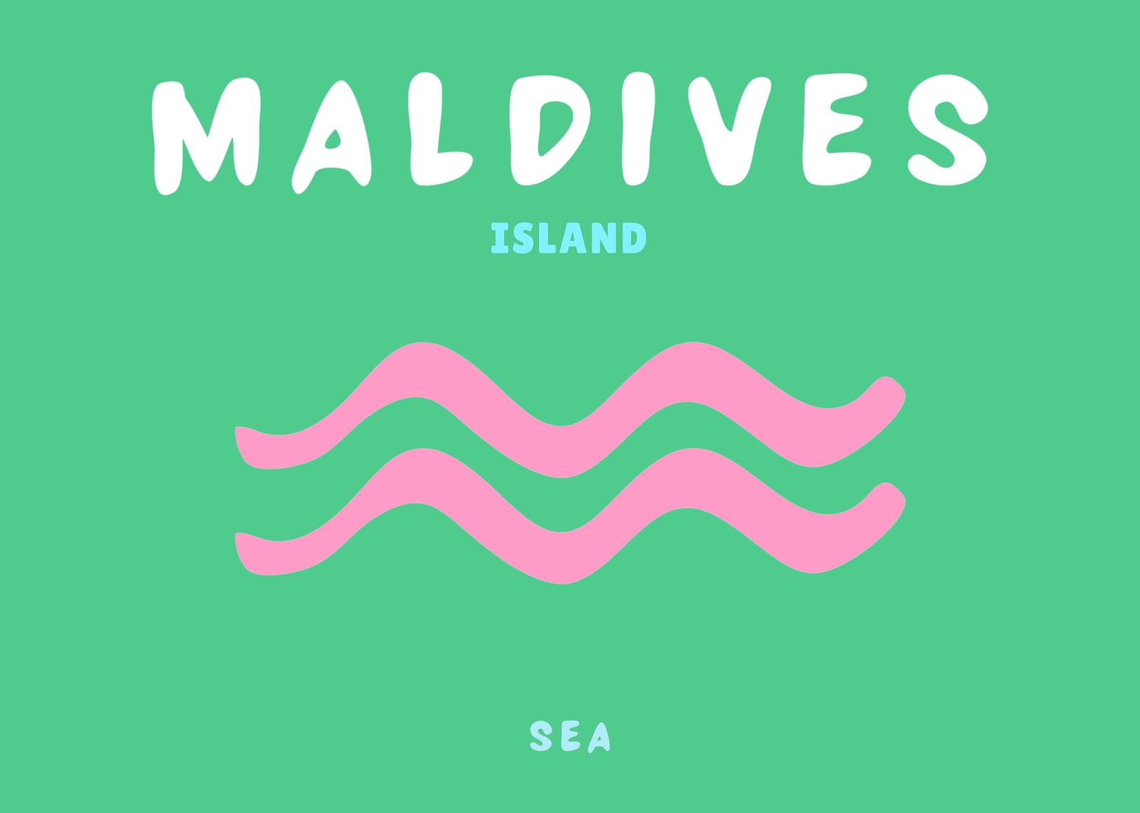 Maldives Island Sea Vibes Wall Art