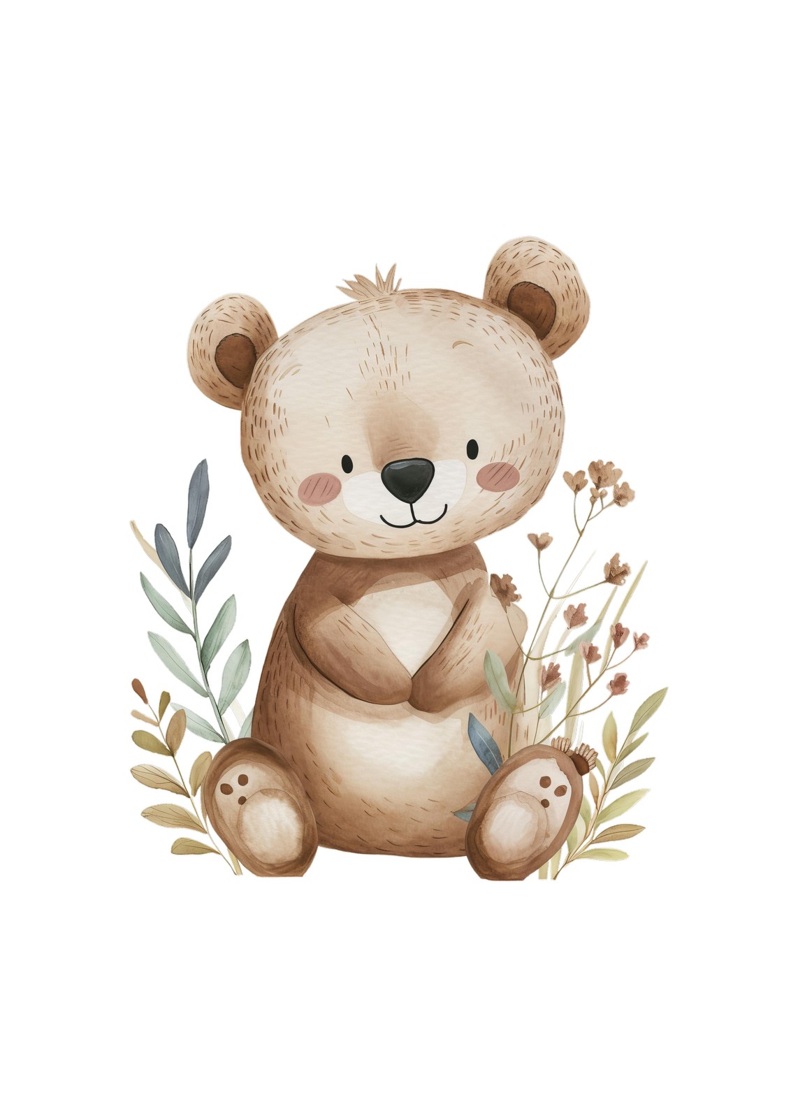 Cute Bear Nursery Art Wall Art