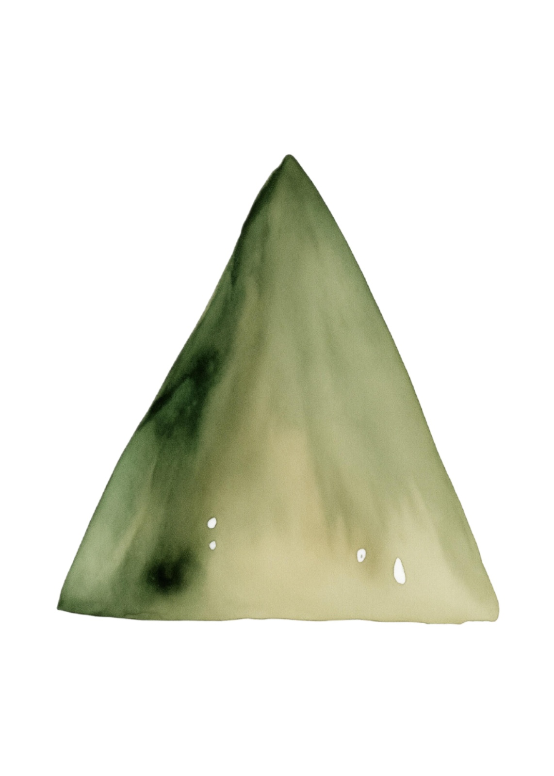 Serene Green Mountain Abstract Wall Art