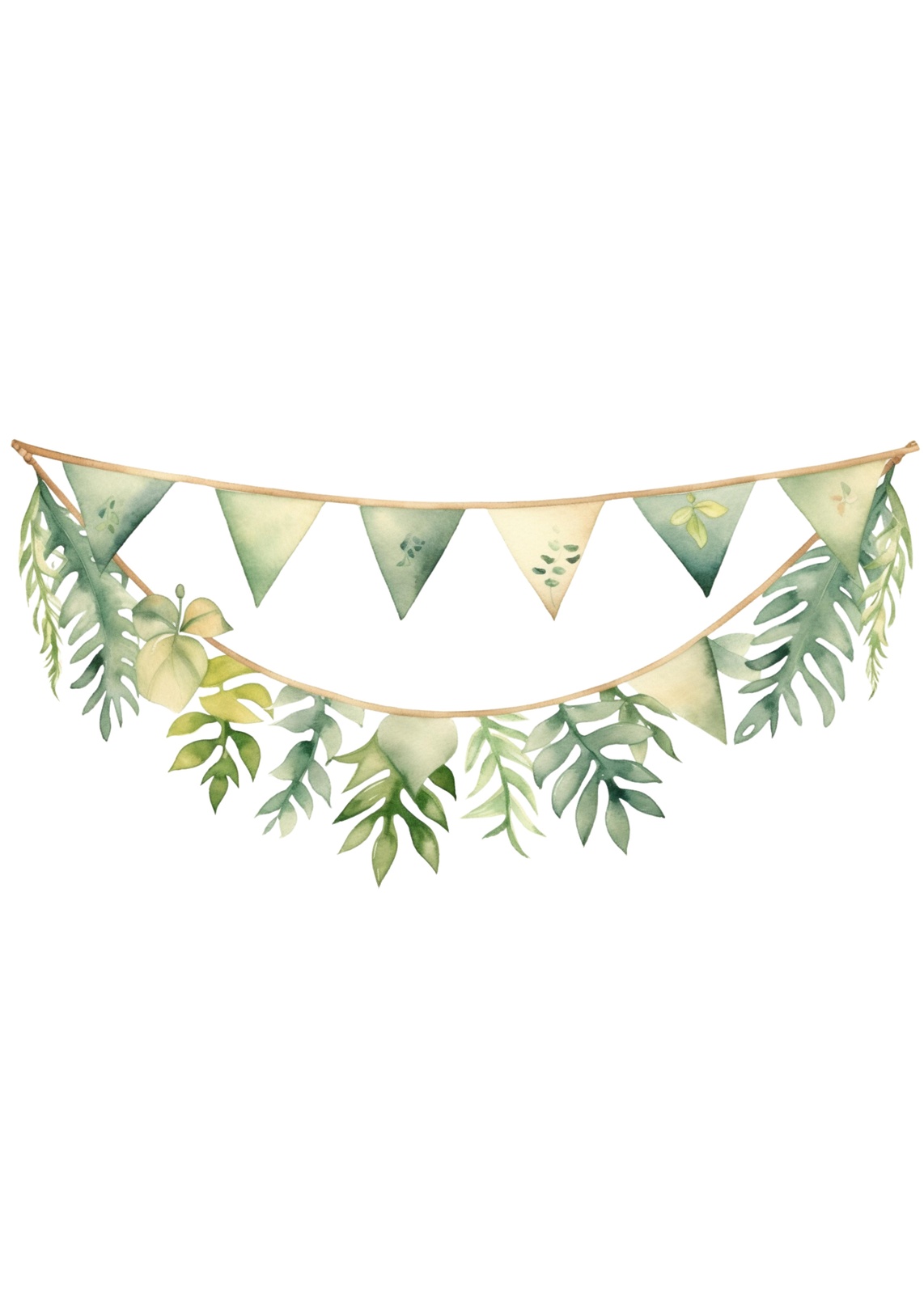 Boho Botanical Garland Wall Art