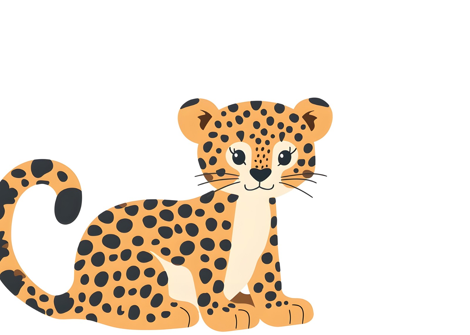 Adorable Baby Leopard Jungle Vibes Wall Art