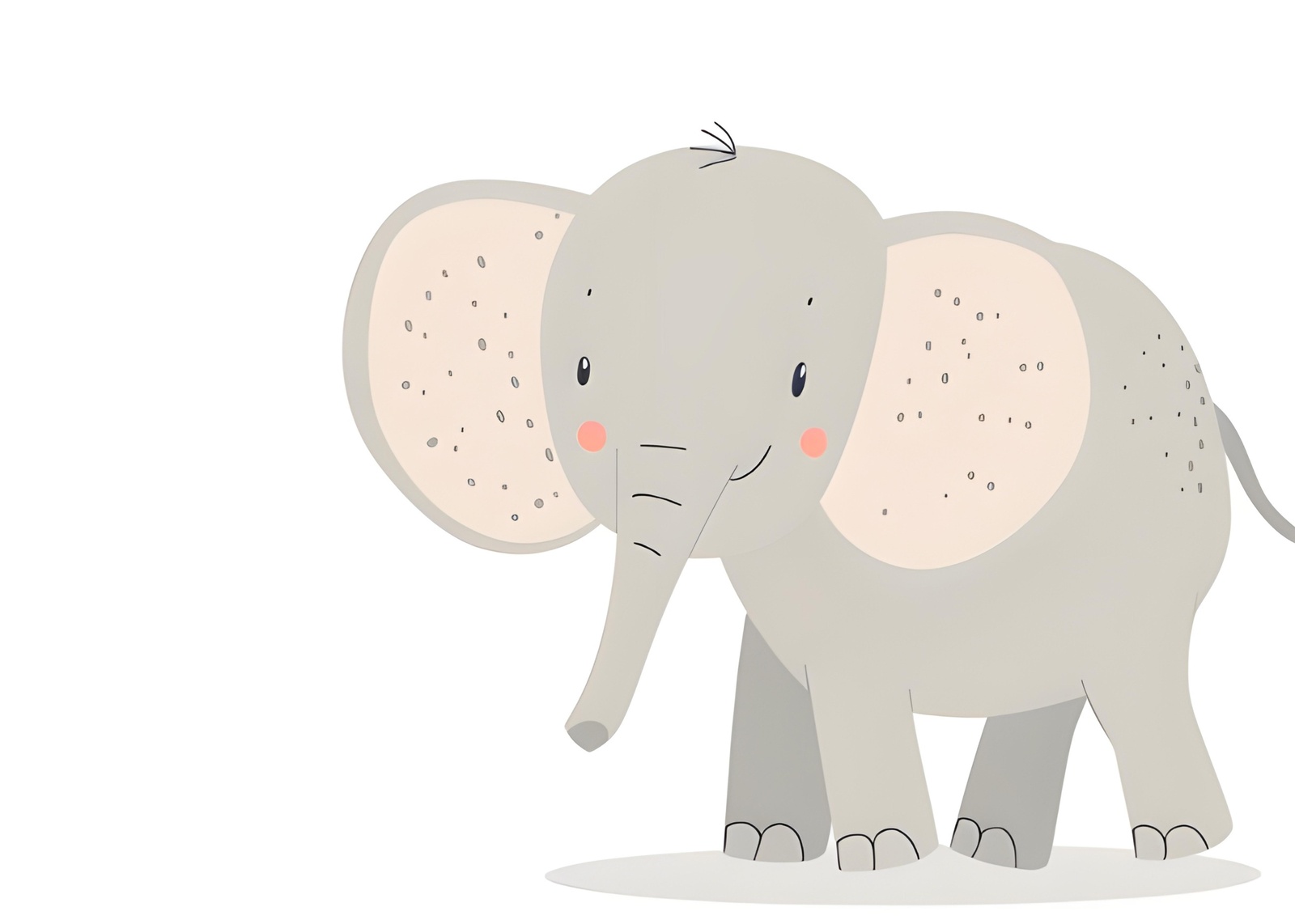 Adorable Baby Elephant Nursery Wall Art