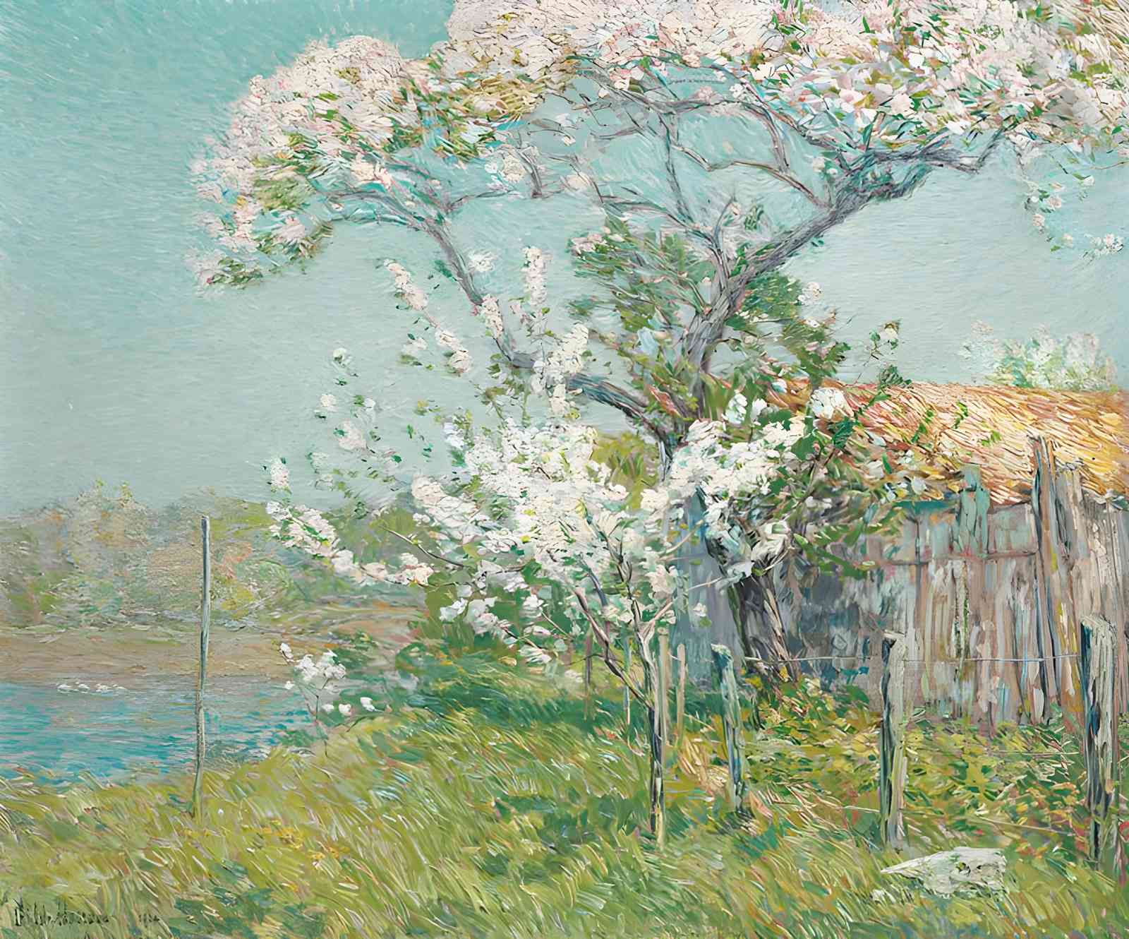 Spring Blossom Countryside Wall Art