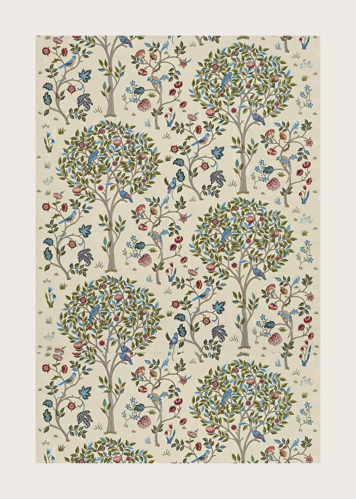 Bluebird Garden Nature Tree Wall Art