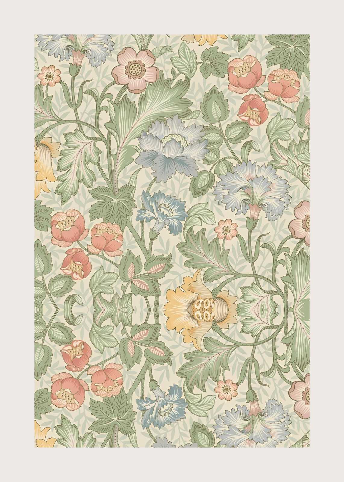 Vintage Floral Botanical Garden Wall Art