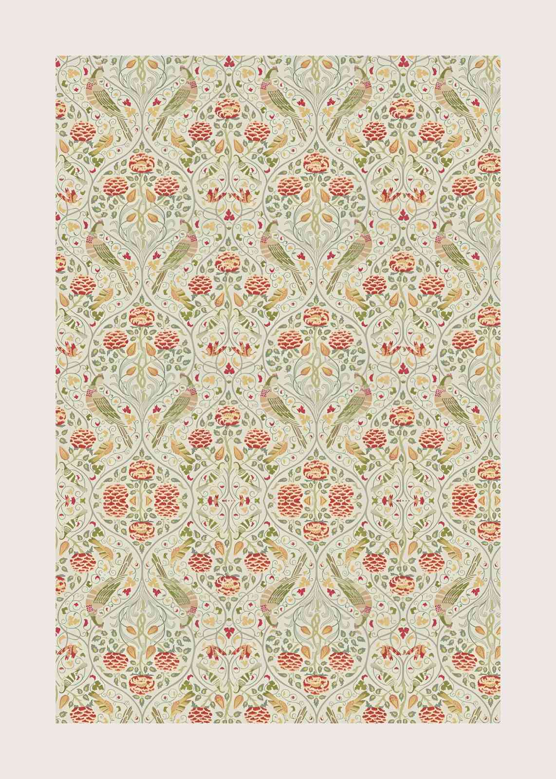 William Morris Birds & Flowers Wall Art