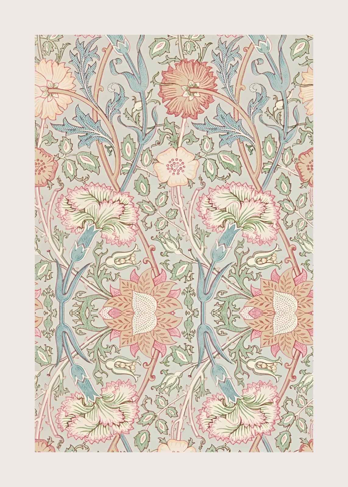 Vintage Floral Meadow Wall Art