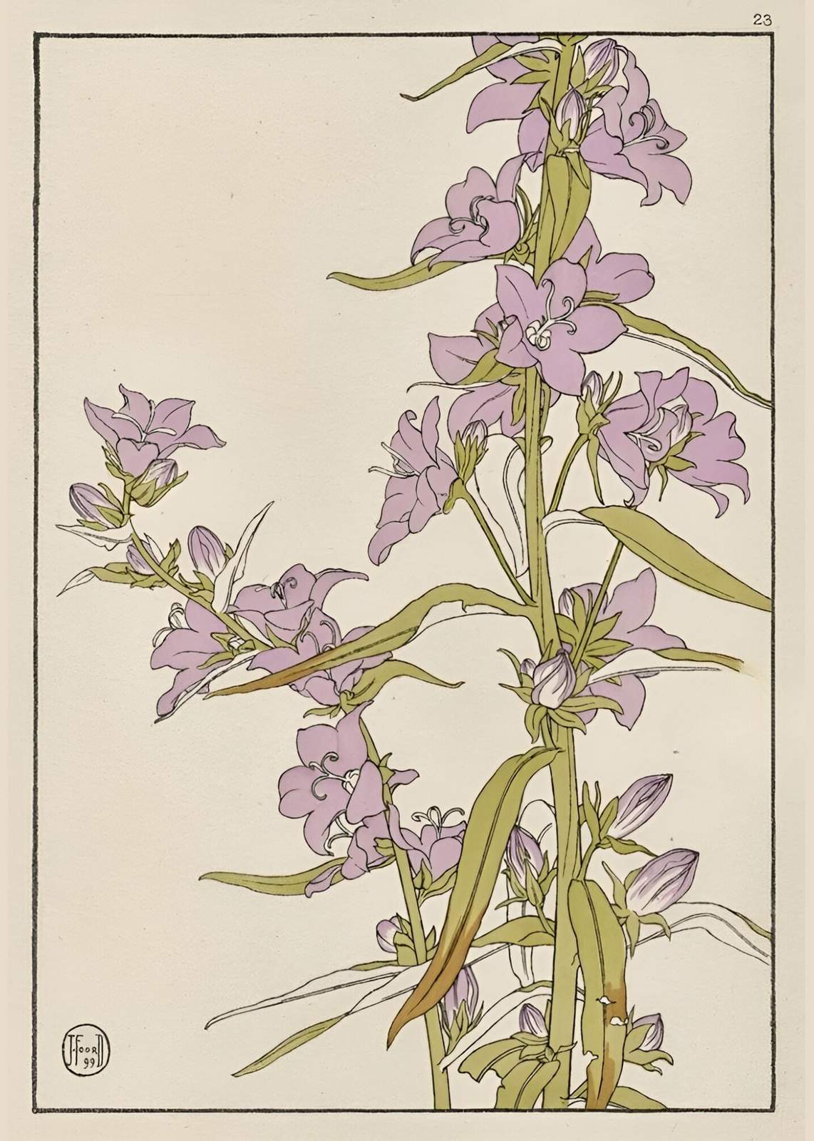 Elegant Lavender Floral Botanical Wall Art