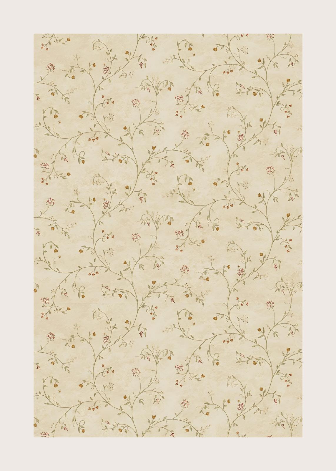 Vintage Floral Vines Botanical Wall Art