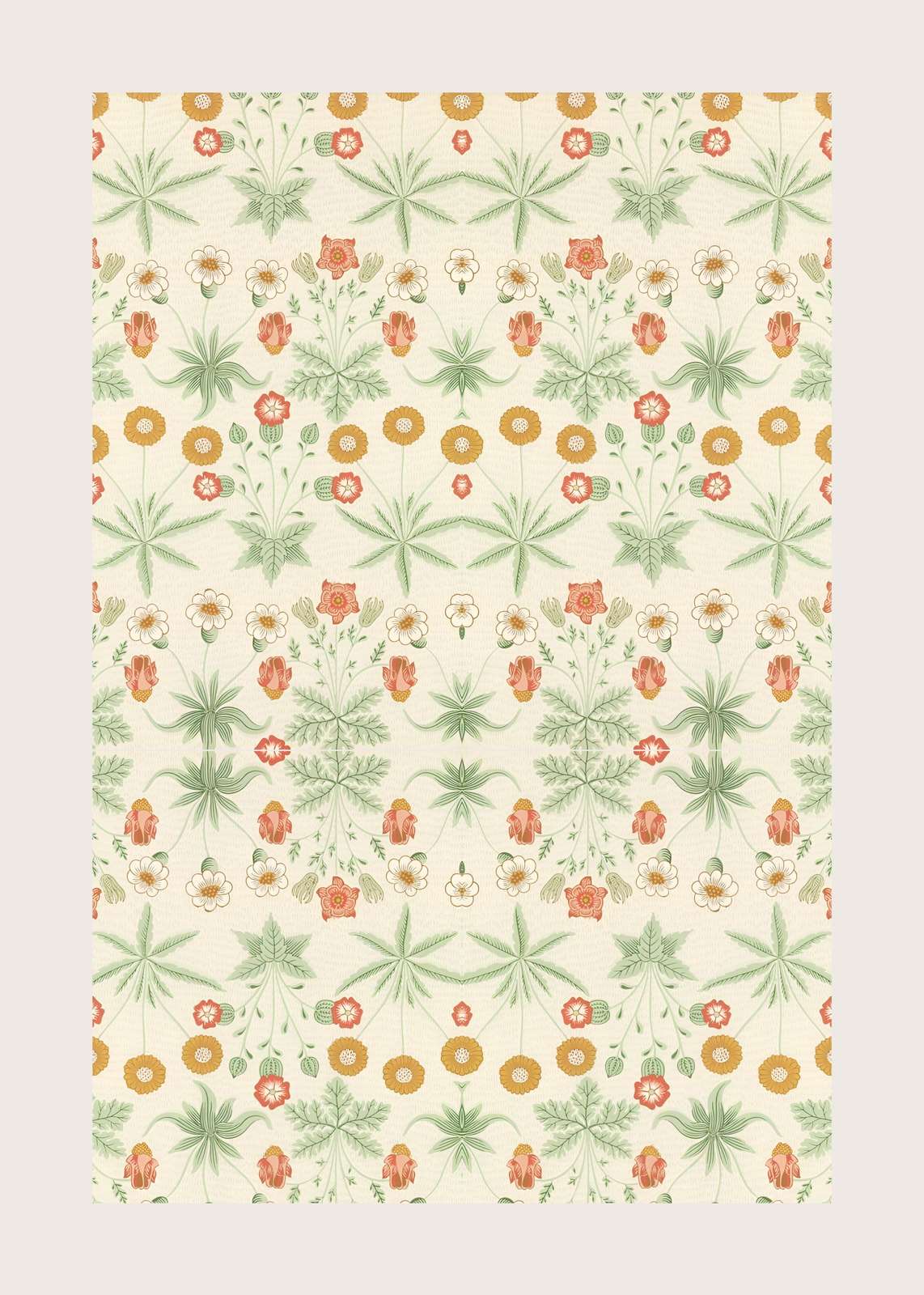 Vintage Floral Meadow Wall Art