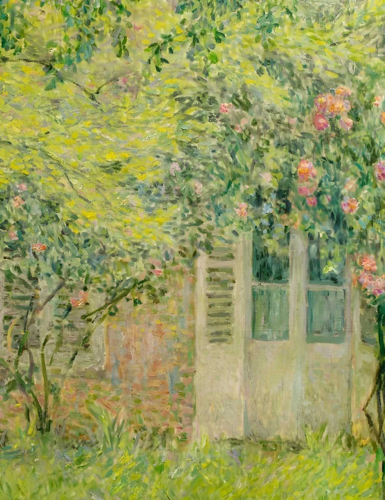 Impressionist Garden View Wall Art