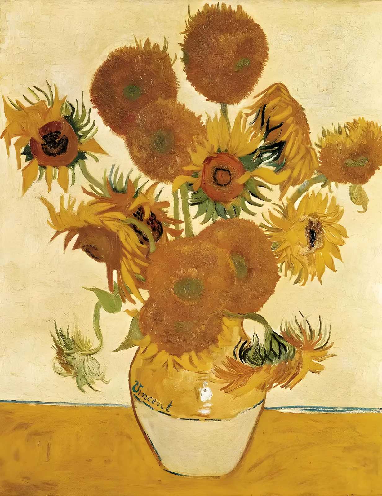 Van Gogh Sunflowers Masterpiece Wall Art