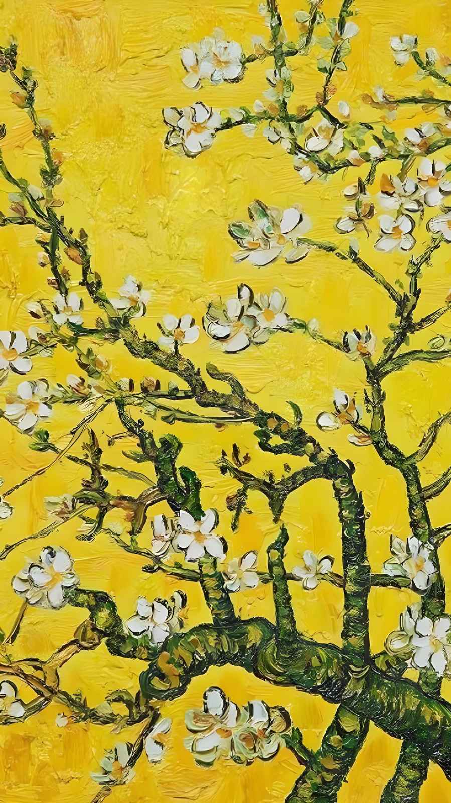Vibrant Almond Blossom Art Wall Art