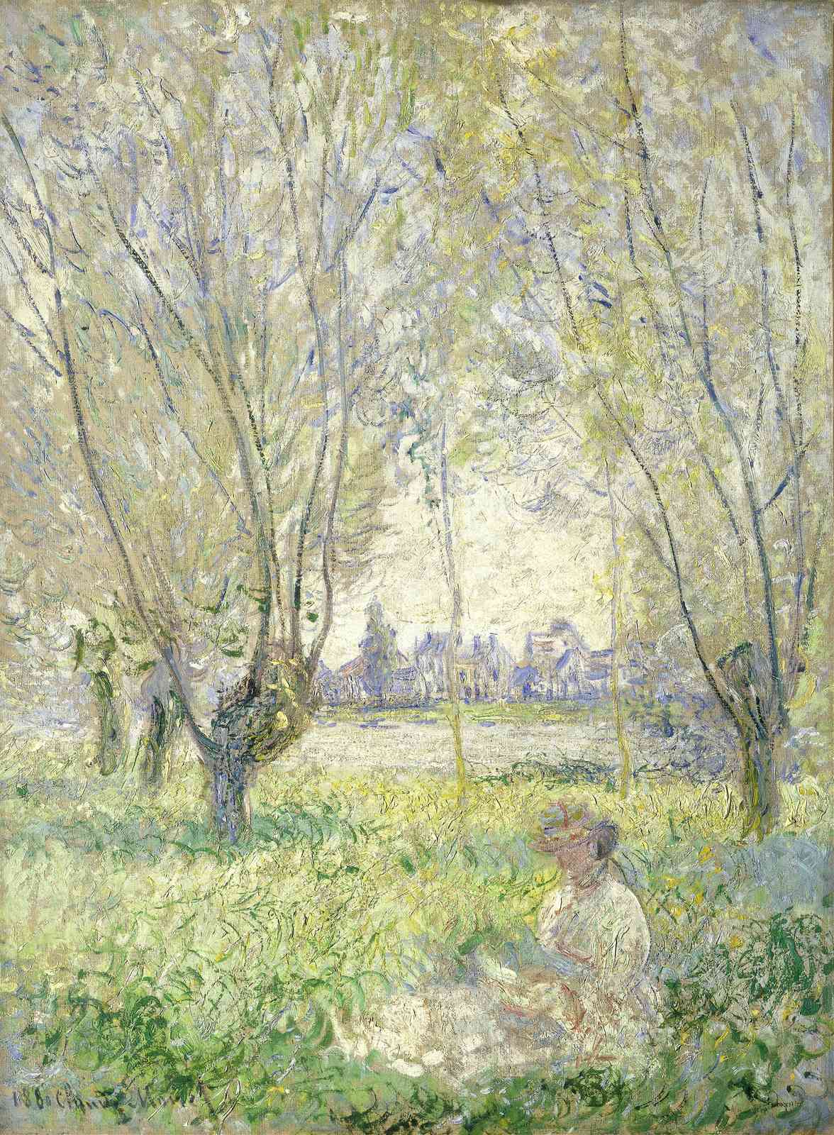 Impressionist Meadow Scene Wall Art