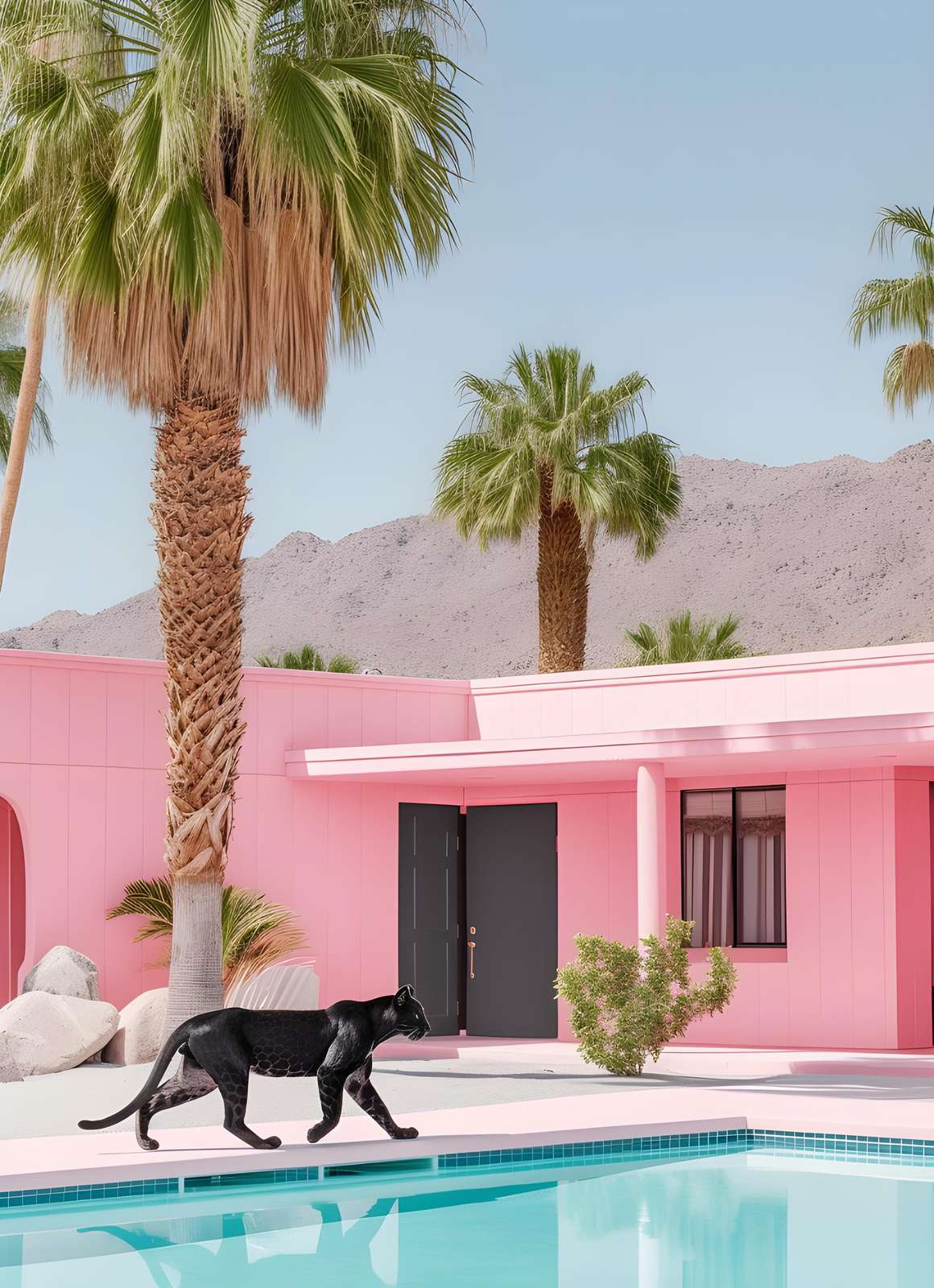Black Panther Desert Oasis Wall Art