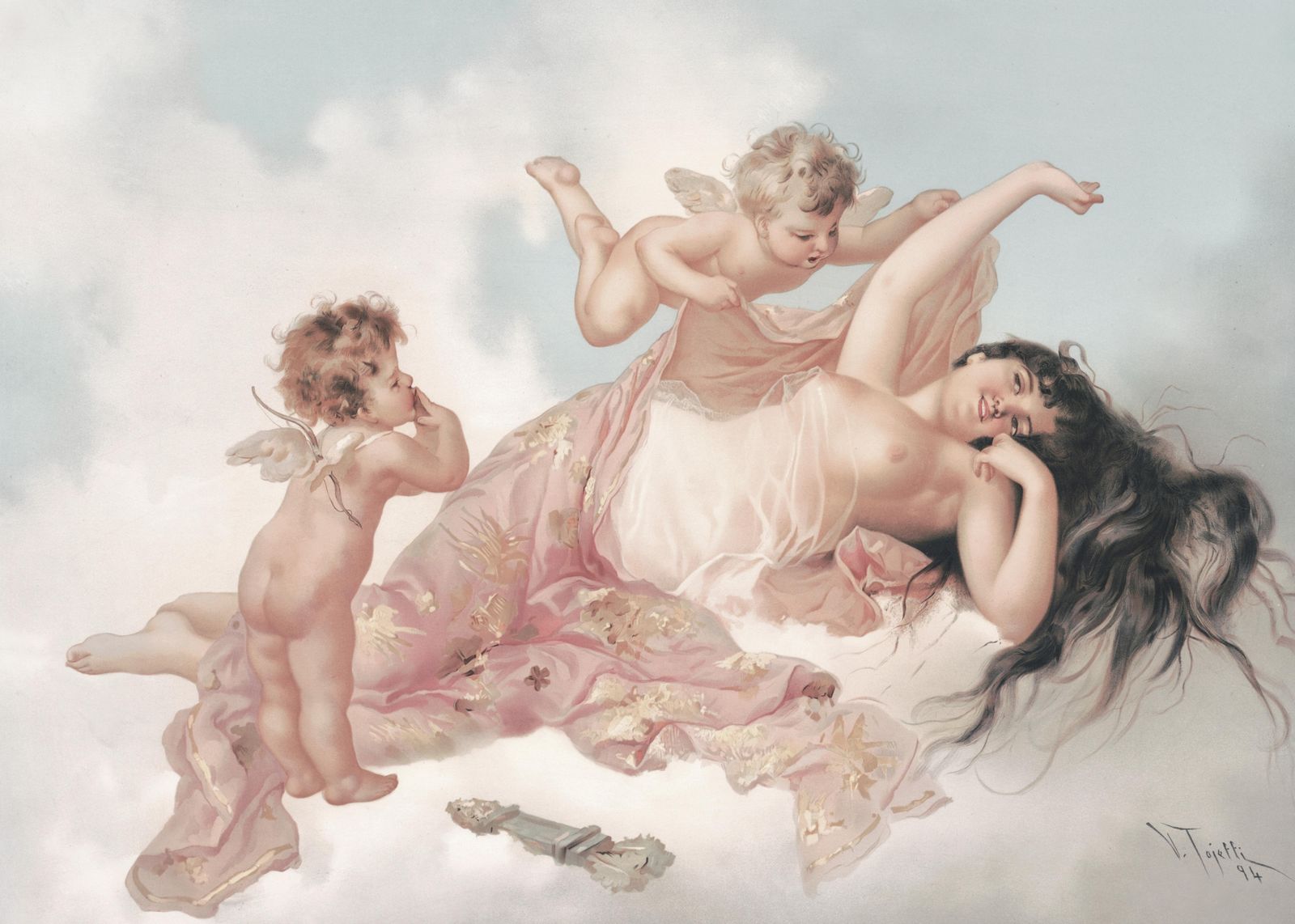 Cherubs & Goddess Wall Art