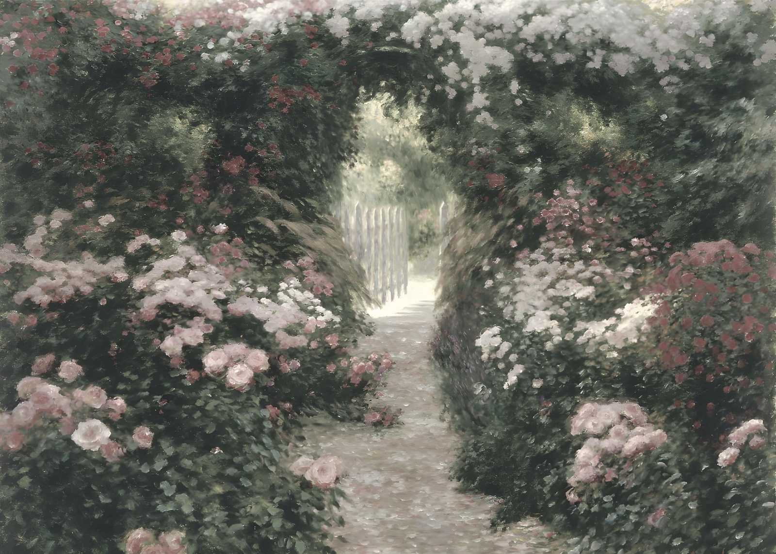 Enchanting Garden Pathway Impressionist Wall Art