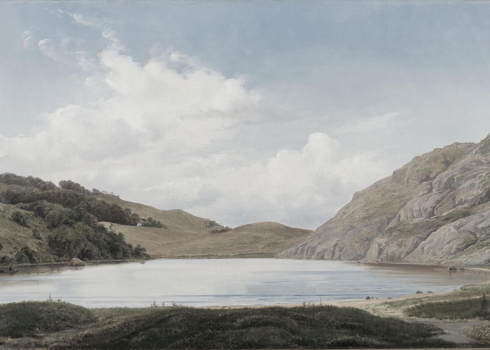 Serene Lake Landscape Romanticism Wall Art