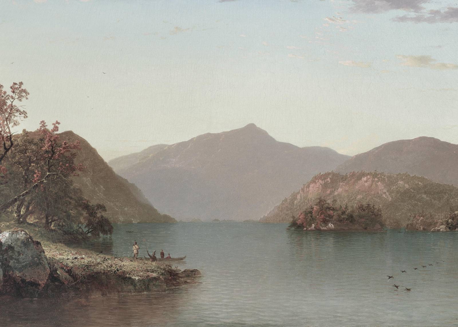 Tranquil Lake Mountain Landscape Wall Art