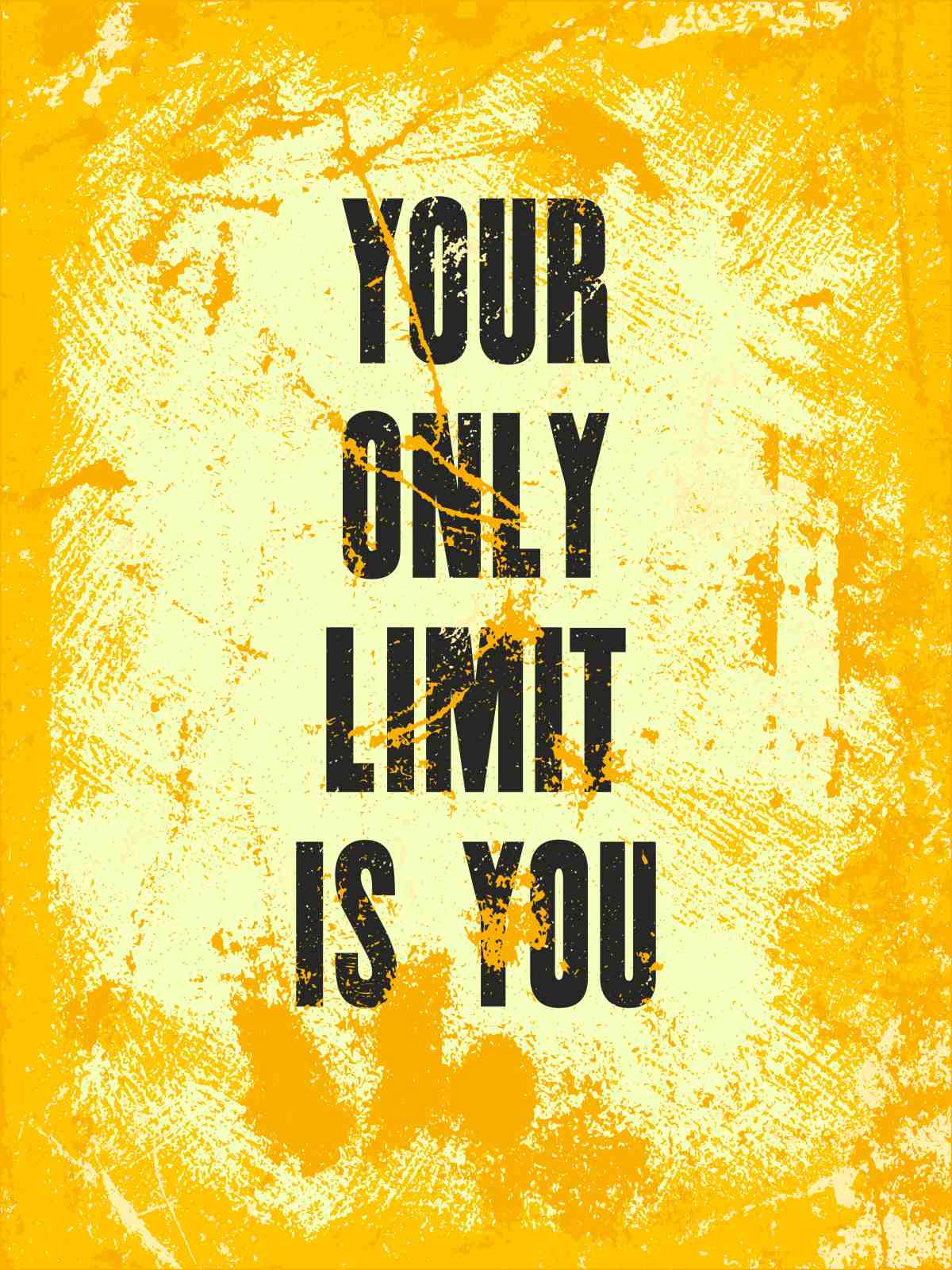 Motivational "Your Only Limit Is You" Wall Art