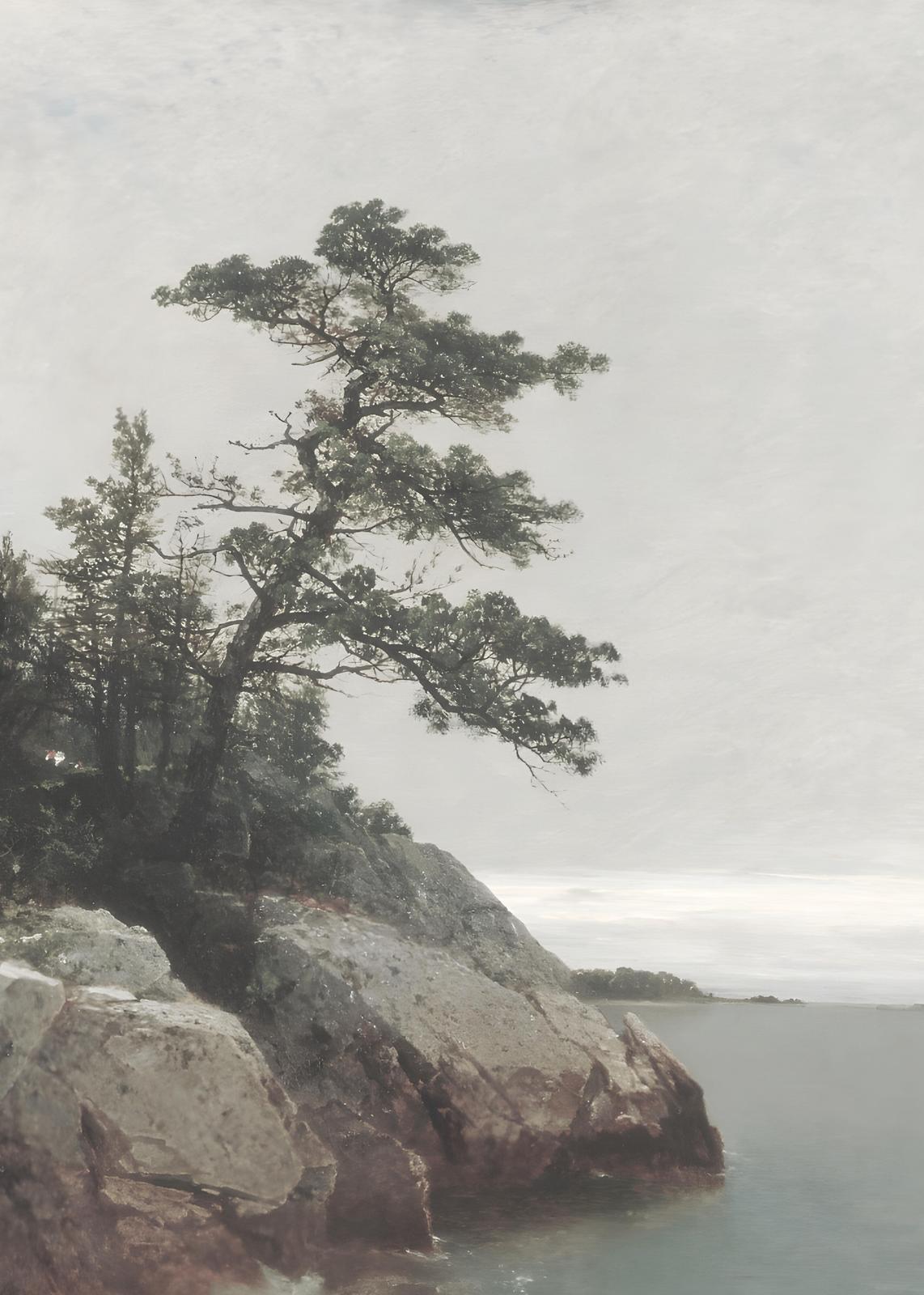 Serene Coastal Pine Wall Art