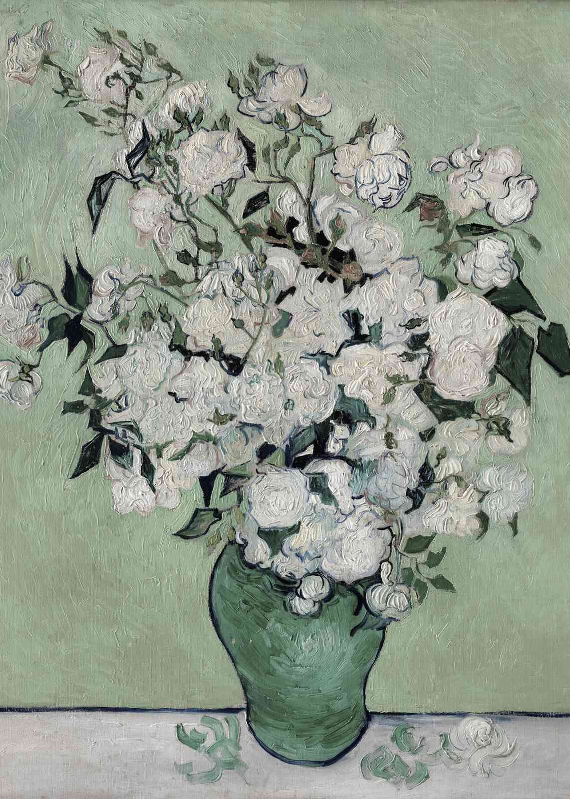 Van Gogh White Roses Serenity Wall Art
