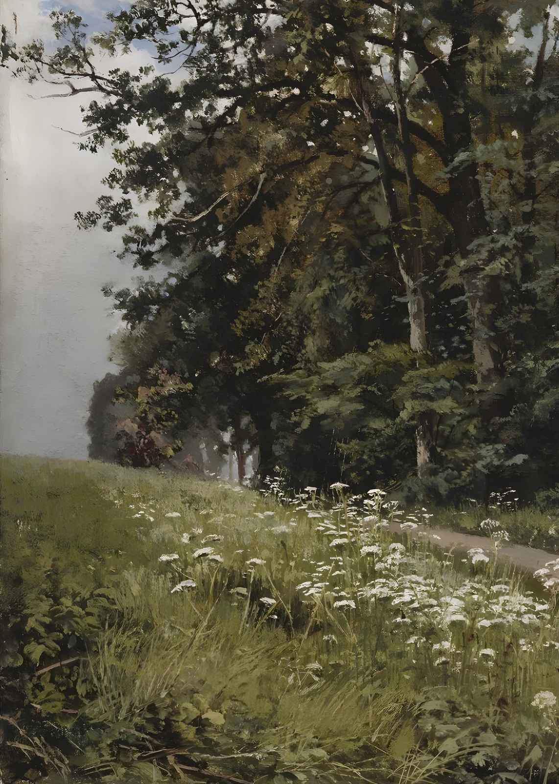 Tranquil Meadow Path Landscape Wall Art